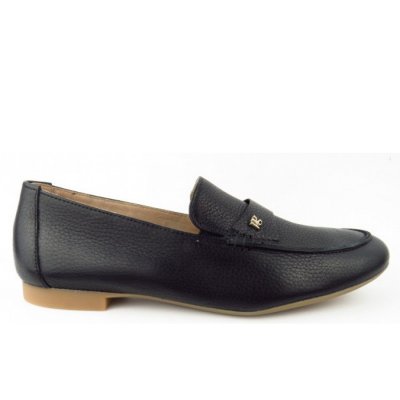 Paul Green Easy Grainded black Slipper in Schwarz