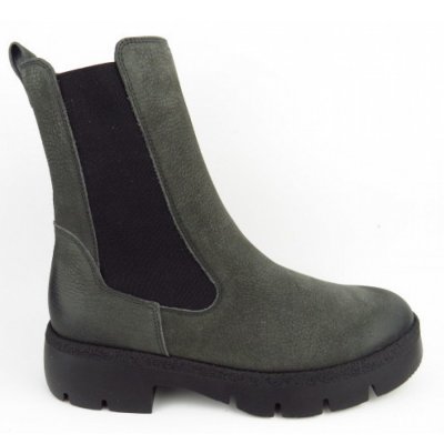 Paul Green Grained Nubuk iron Chelsea Boot in Grau