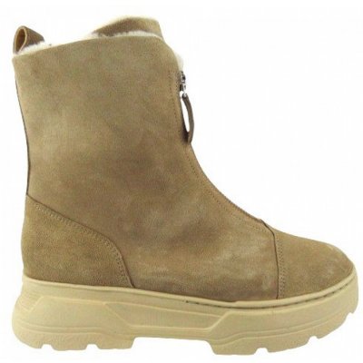 Paul Green Suede grain Stiefelette in Beige