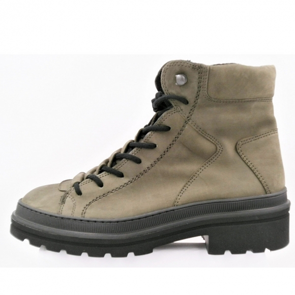 Paul Green Nubuk oliv Stiefelette in oliv