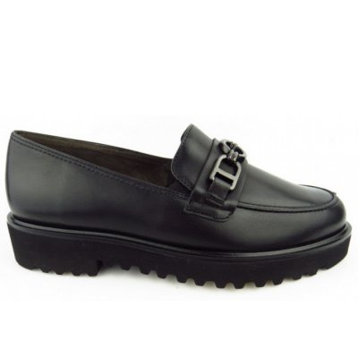 Paul Green Calf Slipper in Schwarz