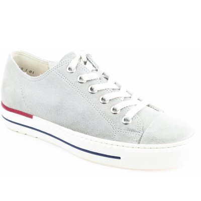 Paul Green Nubuk steel used Sneaker in Hellgrau