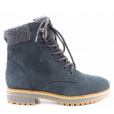 Paul Green Nubuk Hydro ocean/iron Boots in ocean/iron
