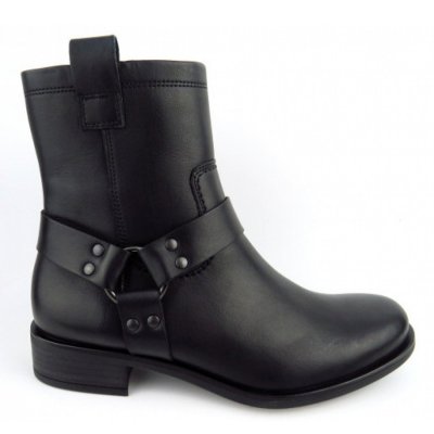 Paul Green Calf Stiefelette in Schwarz