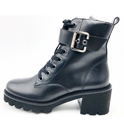 Paul Green 0069-9910-009/schnürstiefelett Stiefelette in schwarz