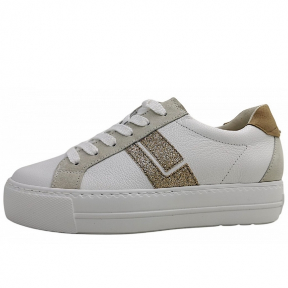 Paul Green sportlicher Schnürer in 067 white/sand