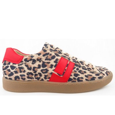 Paul Green Leo Nappa dessert salsa Sneaker low in Leopard-Muster