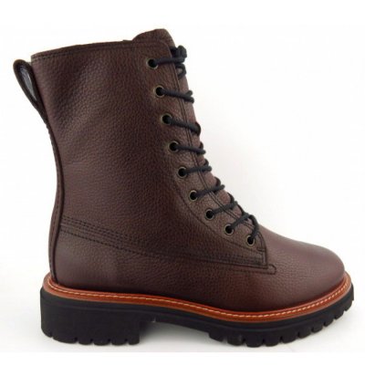 Paul Green Grained Calf Stiefelette in 04 Braun