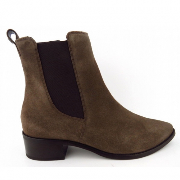 Paul Green Soft Suede Earth Stiefelette in 069 BRAUN