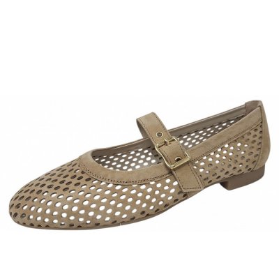 Paul Green Spangenballerina in beige dakar