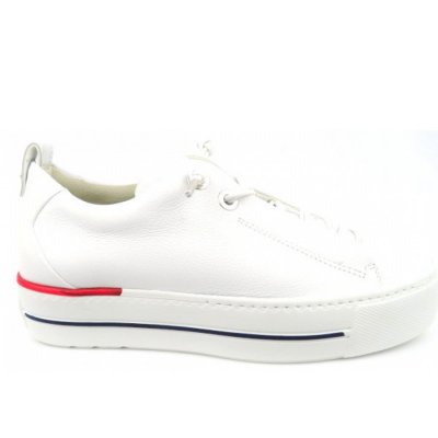 Paul Green Super Soft Mastercalf Sneaker low in Weiss/Rot/Blau