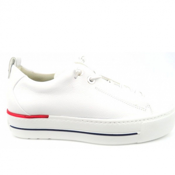 Paul Green Super Soft Mastercalf Sneaker low in Weiss/Rot/Blau
