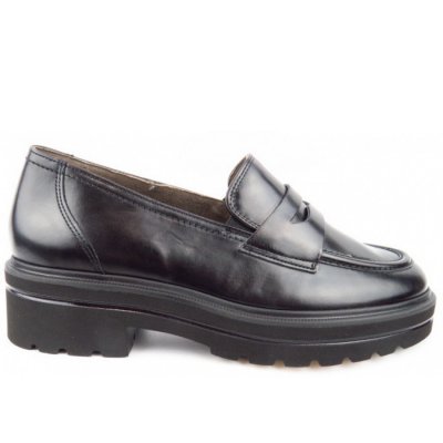 Paul Green Kalbleder Soft Slipper in 0 Schwarz