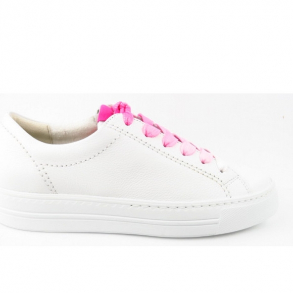 Paul Green Calf white flamingo Sneaker low in Weiß Flamingo