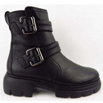 Paul Green Calf Stiefelette in Schwarz