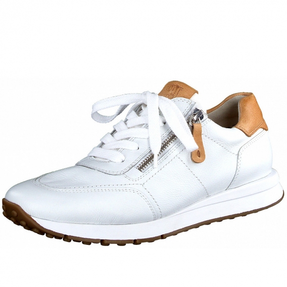 Paul Green sportlicher Schnürer in white simba