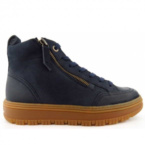 Paul Green Sportnubuk space ZIP Sneaker high in Blau