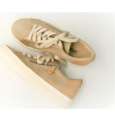 Paul Green SZ/Softcalf Sabbia/Camel Sneaker in rose sand