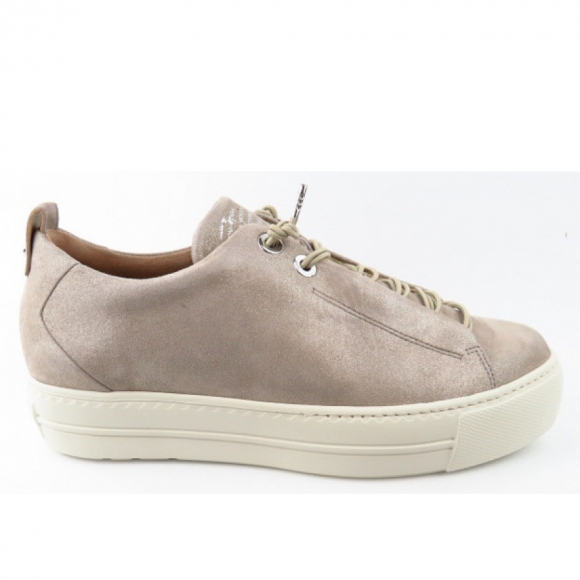 Paul Green Samtziege Met. cachemire Sneaker low in Beige Metallic