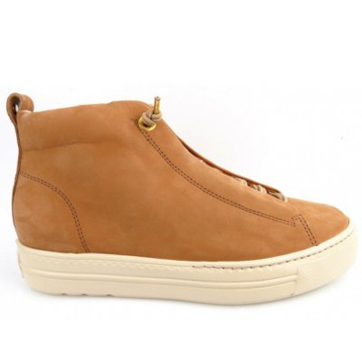 Paul Green Royal Nubuk sisal Sneaker high in Mittelbraun