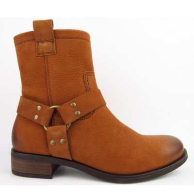 Paul Green Grained Nubuk toffee Stiefelette in mittelbraun