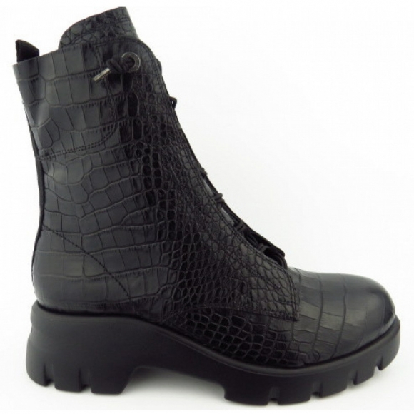 Paul Green Croco Boots in 02 Schwarz