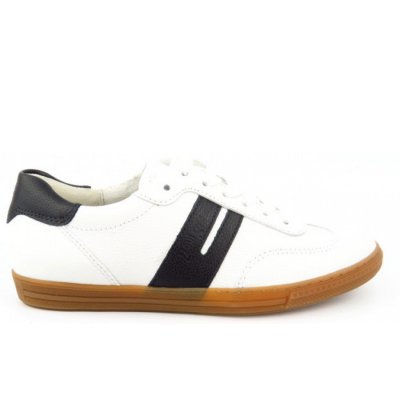 Paul Green Calf white black Sneaker low in Weiß