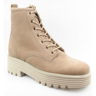 Paul Green Nubuk champagne Stiefelette in 4 Beige