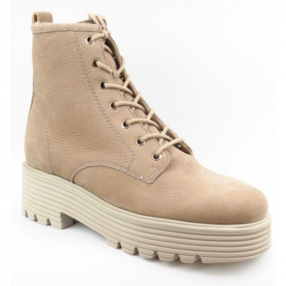 Paul Green Nubuk champagne Stiefelette in 4 Beige