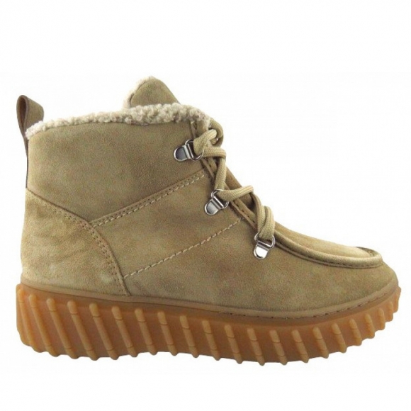 Paul Green Soft Suede grain Boots in Beige