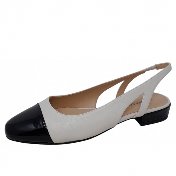 Peter Kaiser Slingpumps in offwhite black