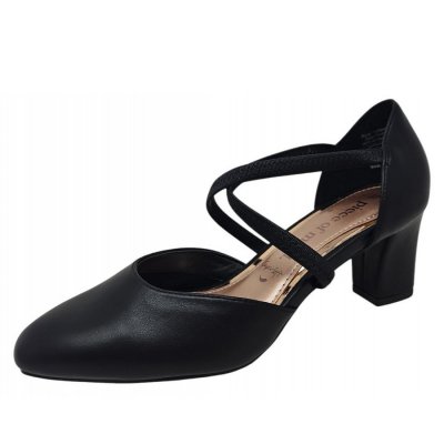 Piece of Mind Spangenpump in black Piece of Mind Spangenpump in black