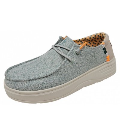 Pitas Leinenschuh in verde
