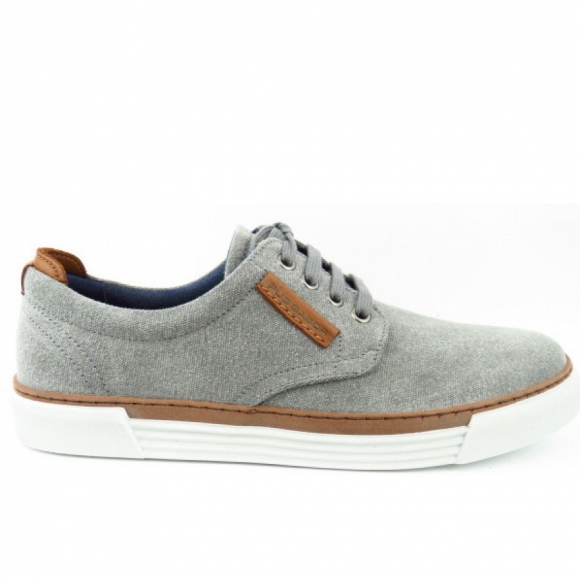 Pius Gabor Canvas lt. grey sportlicher Schnürer in 2 lt.grey