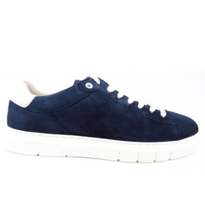 Pius Gabor Nubuk denim white sportlicher Schnürer in 8 denim/white