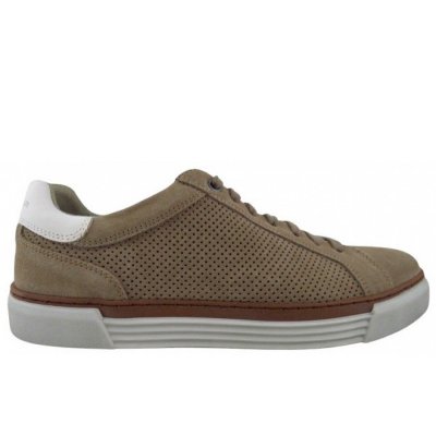 Pius Gabor Velour sportlicher Schnürer in beige/white