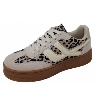 Poelman Sneaker in beige leopard Poelman Sneaker in beige leopard