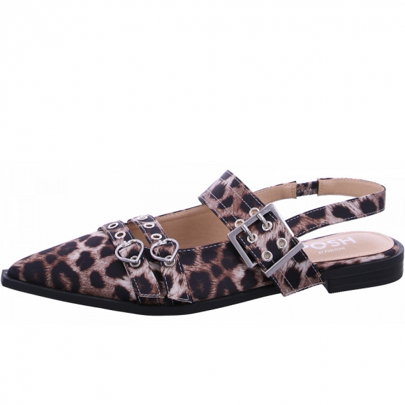 Poelman Sling Sandalette in leopard