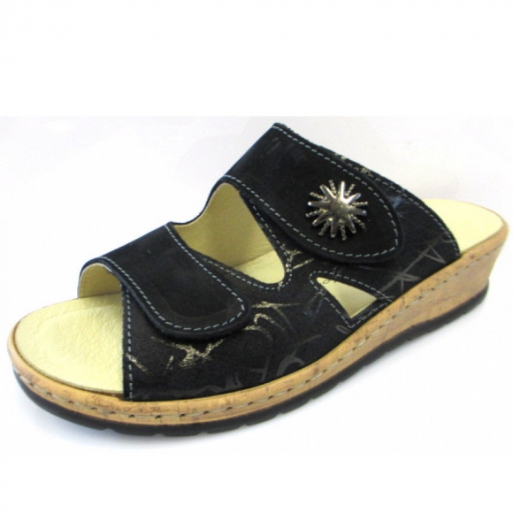 Portina Pantolette in schwarz