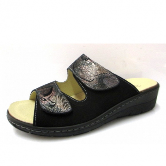 Portina Pantolette in schwarz