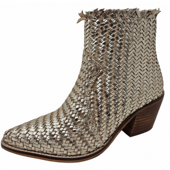Post Xchange Texan Stiefelette in gold metallic