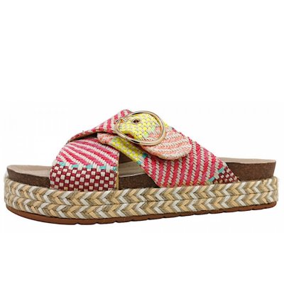 Post Xchange Pantolette in fuchsia-multi Post Xchange Pantolette in fuchsia-multi