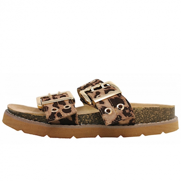 Post Xchange Pantolette in 3900 Leopard