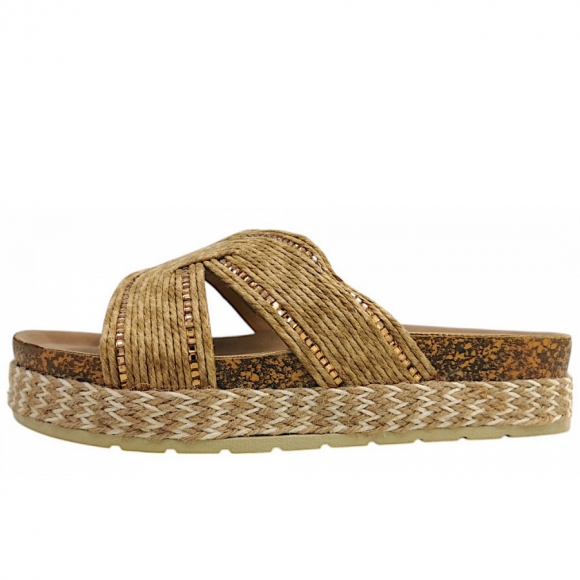 Post Xchange Pantolette in camel 3200