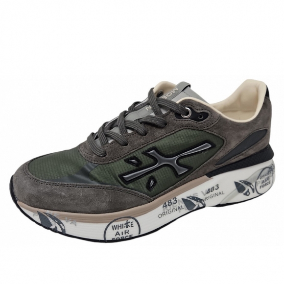 Premiata Premiata Timless Trainers Sneaker in grau grün