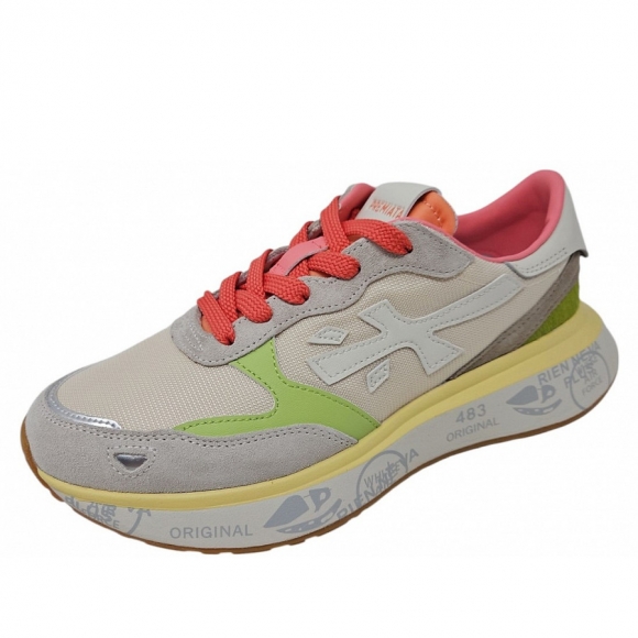 Premiata Lauryn Sneaker in beige grau multi kombi