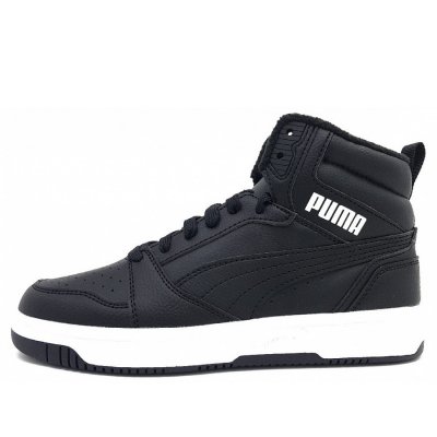 Puma Rebound V6 Sneaker high in 001 black/ white Puma Rebound V6 Sneaker high in 001 black/ white