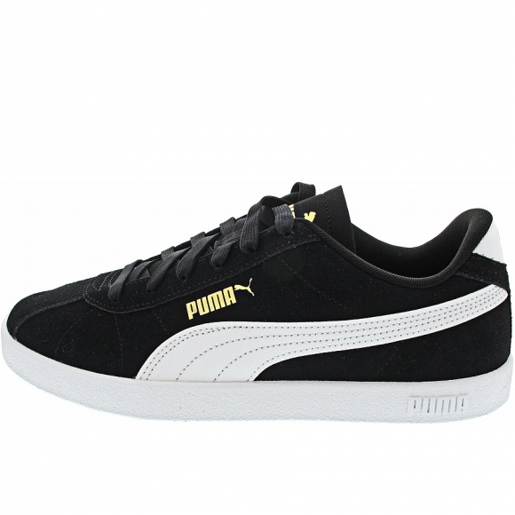 Puma Club II Sneaker low in black-white-gold