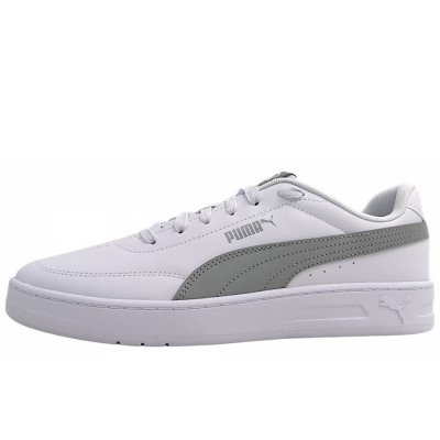 Puma Court Classic Clean sportlicher Schnürer in white/grey