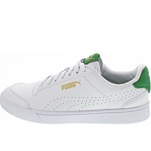 Puma Shuffle Perf Sneaker low in white-gold-amazon green